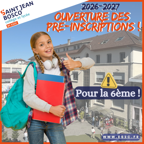BOSCO - Pré-inscription 2026-2027